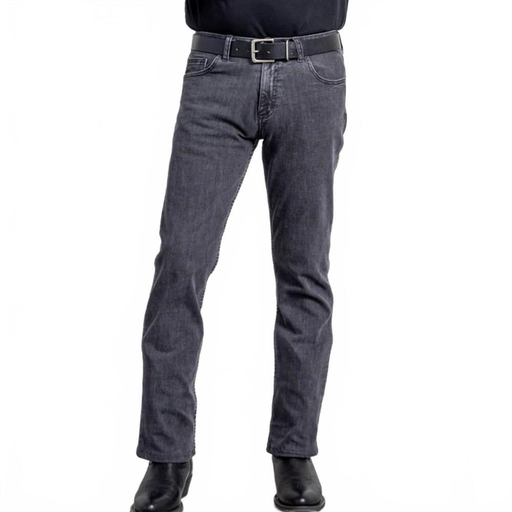 NEW DEARBORN DENIM boot cut jeans in grey wash